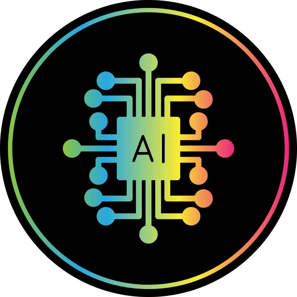 Artificial Intelligence Vector Icon Design