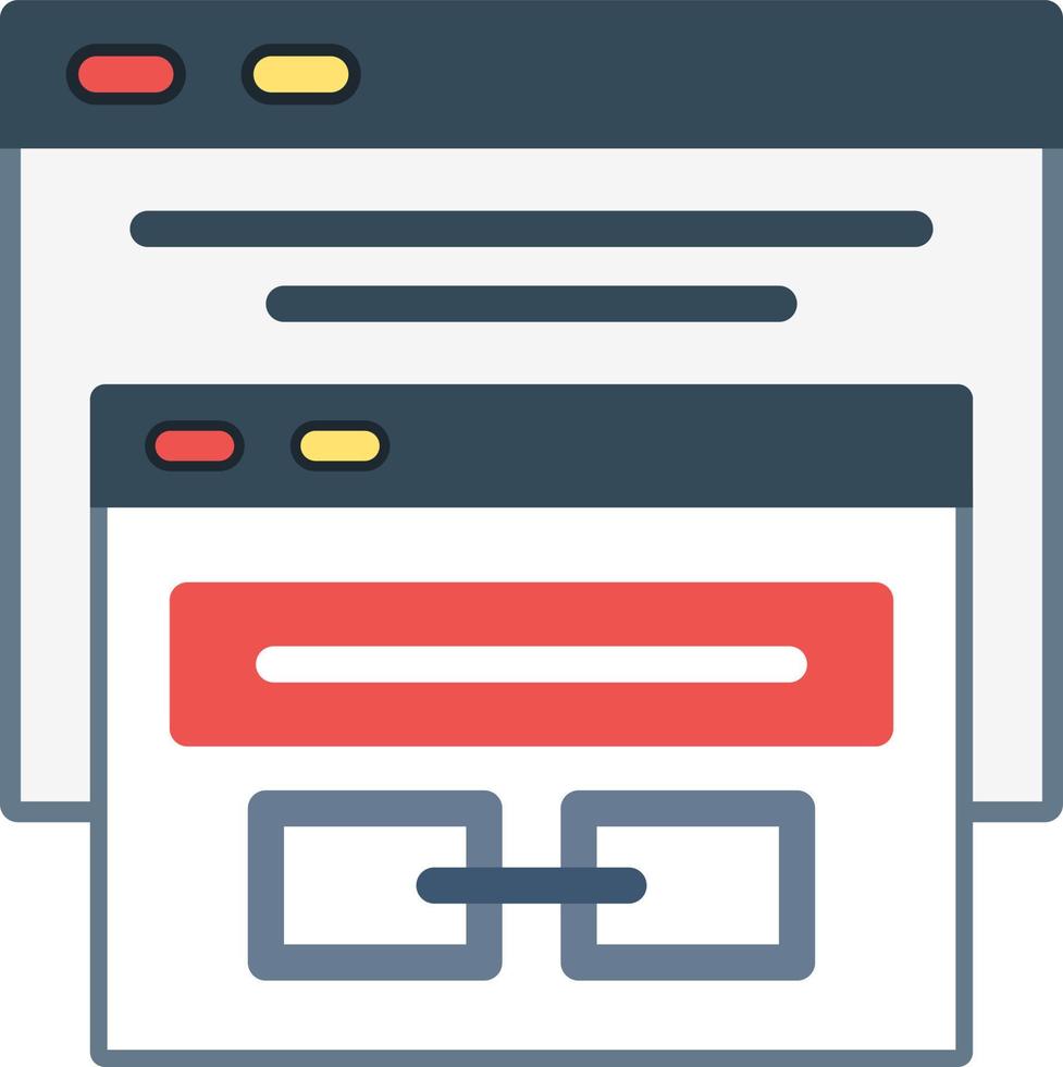 Backlink Vector Icon Design