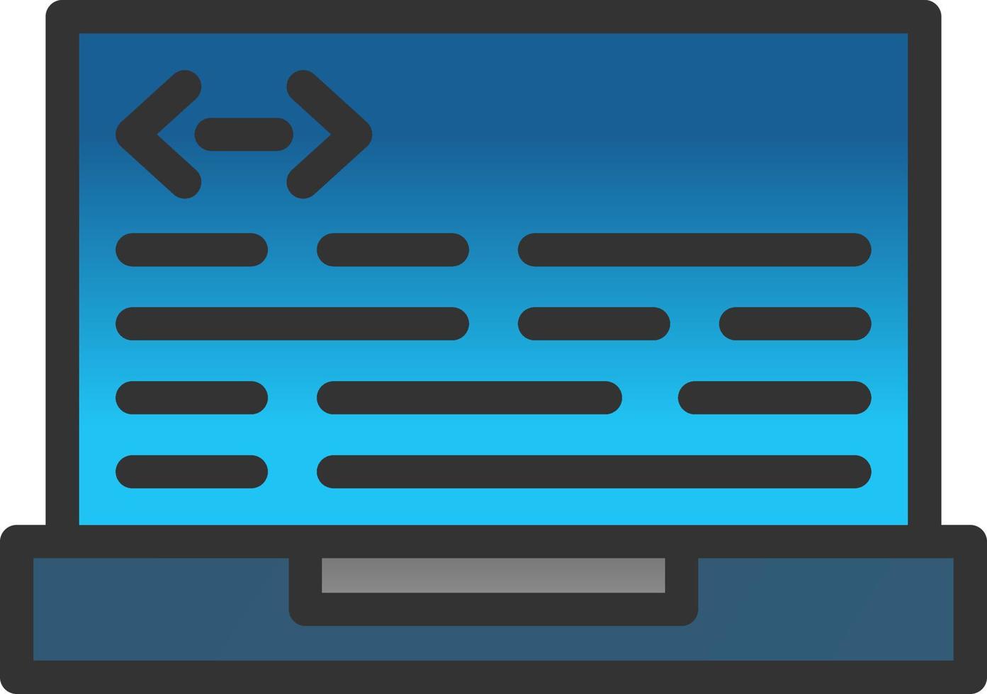 Header Code Vector Icon Design