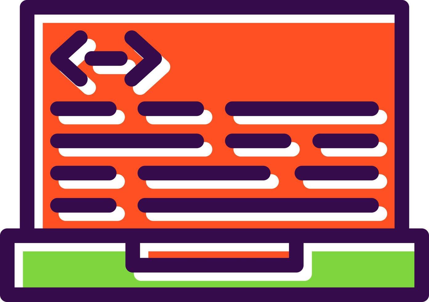 Header Code Vector Icon Design