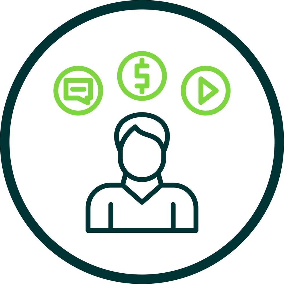 Consumer Behavior Vector Icon Design
