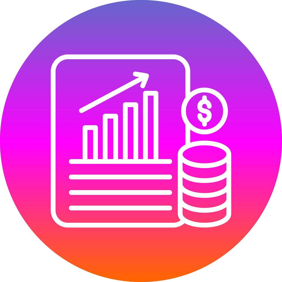 Financial Database Vector Icon Design