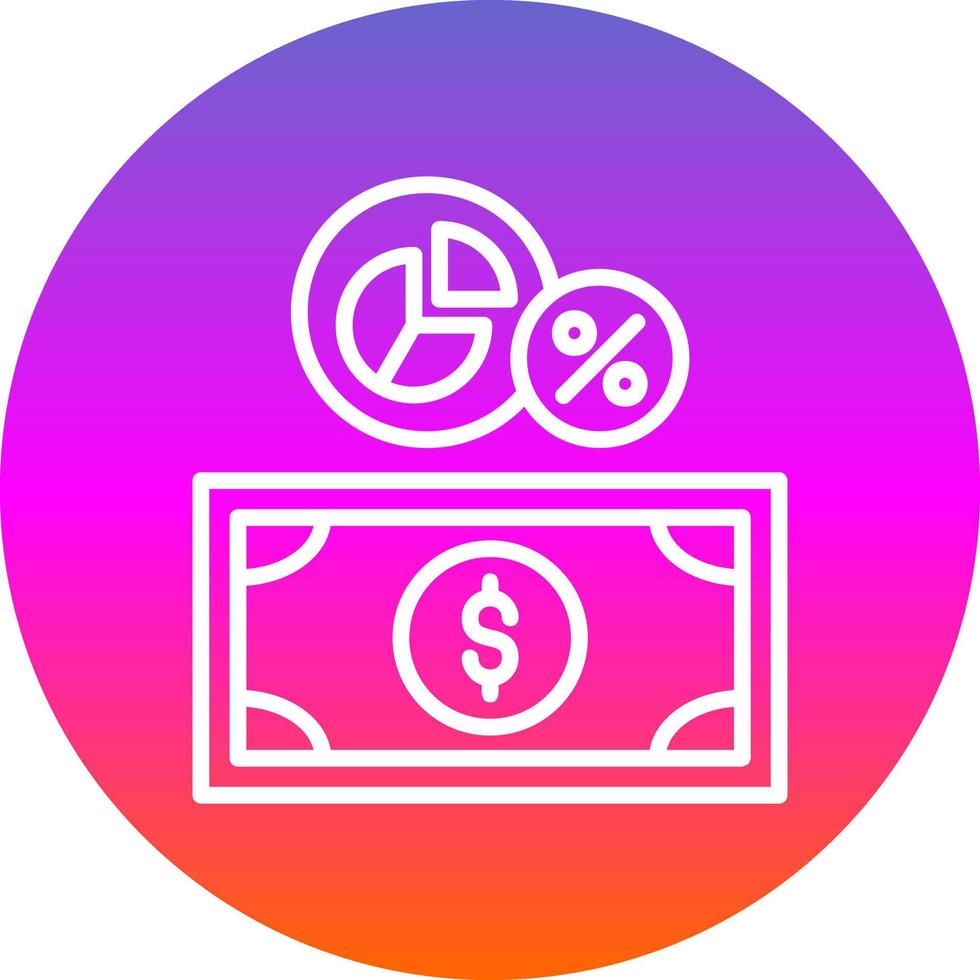 Money Margin Vector Icon Design