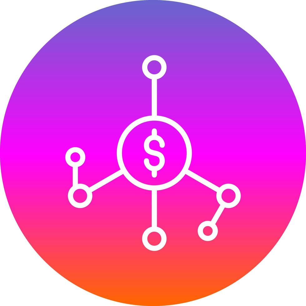 Money Network Vector Icon Design