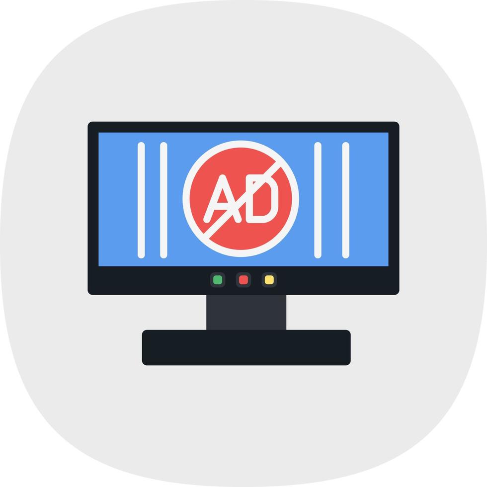 Ad Blocker Vector Icon Design