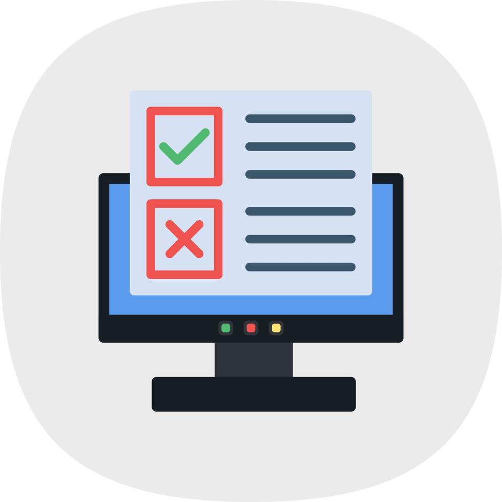 Online Survey Vector Icon Design