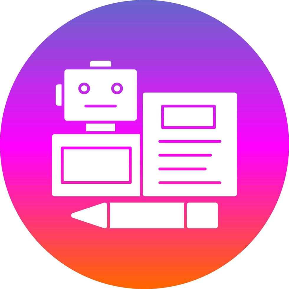 Bots Copywriting Vector Icon Design