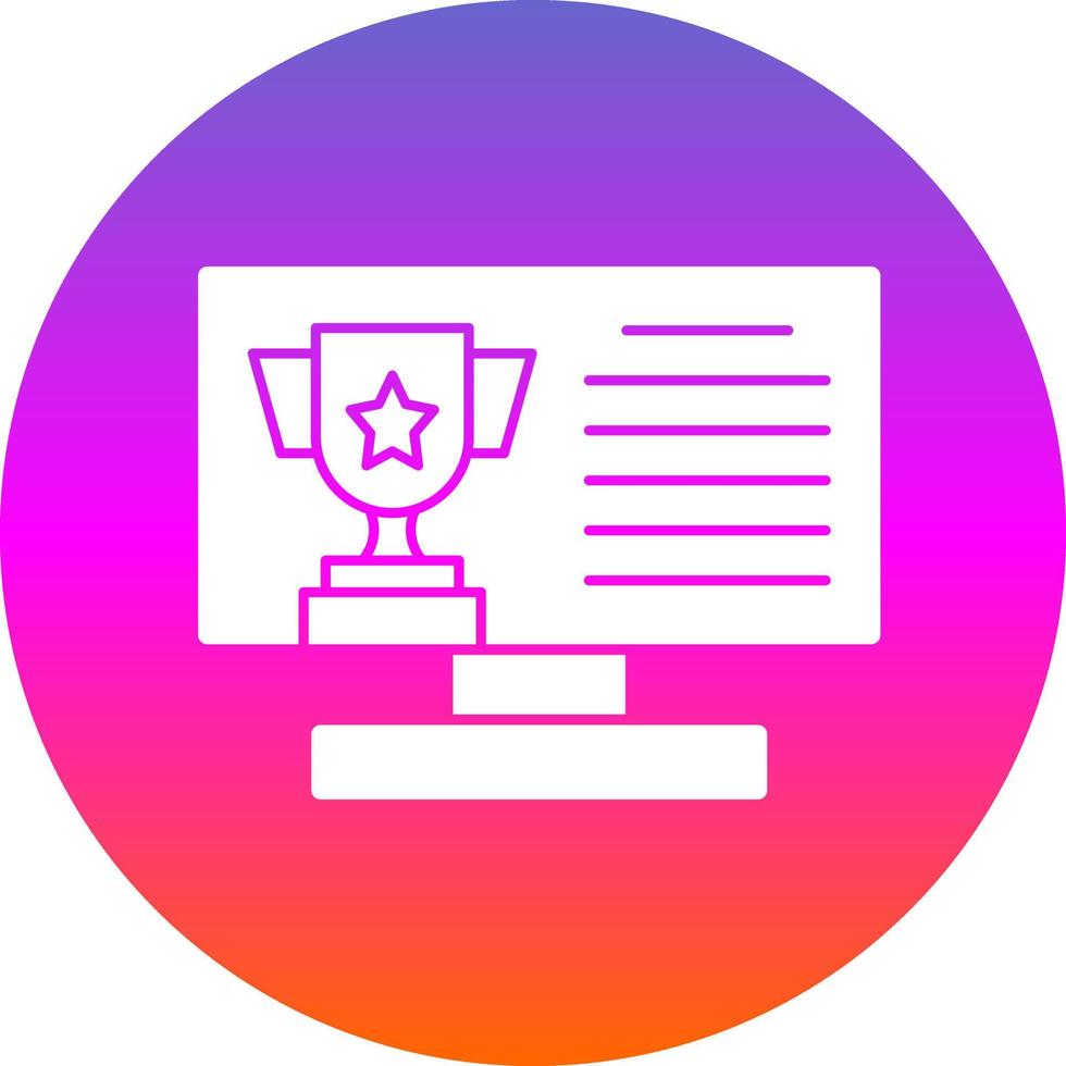 diseño de icono de vector de concurso en línea