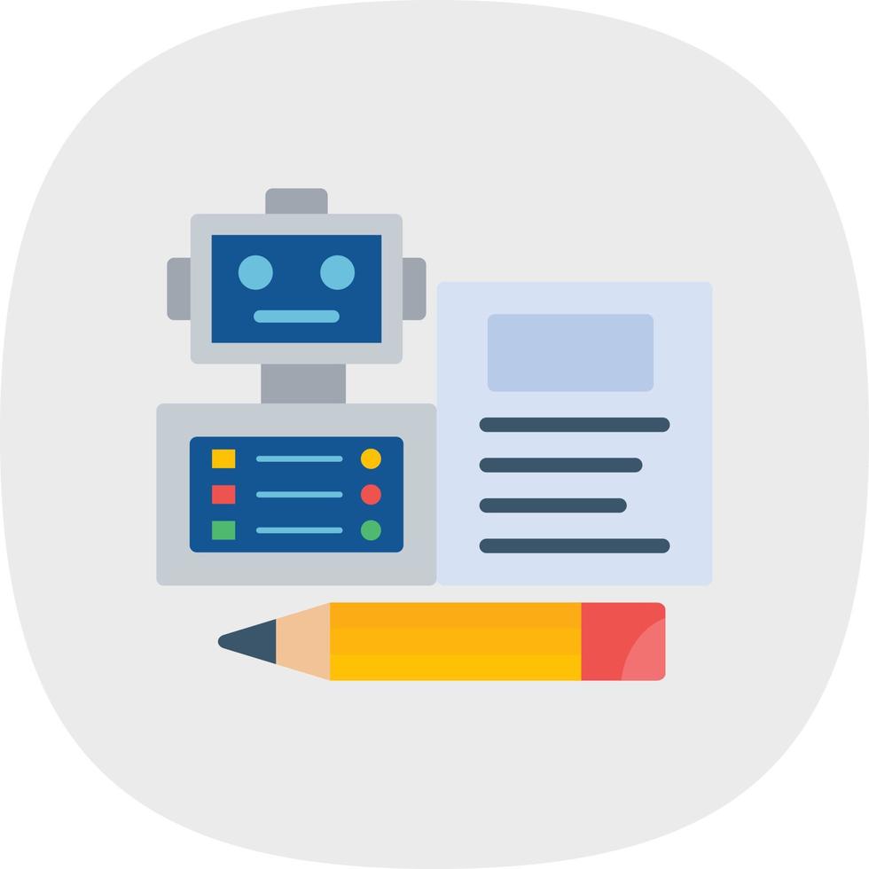 Bots Copywriting Vector Icon Design