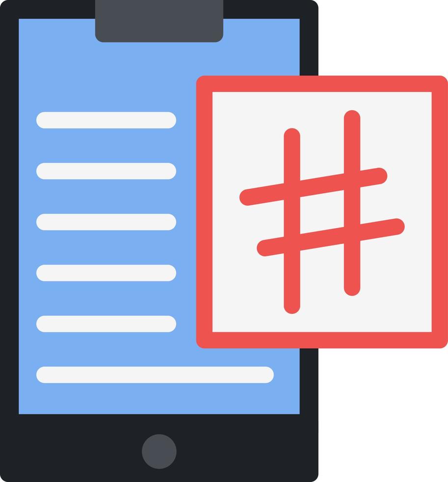 Hashtag Vector Icon Design