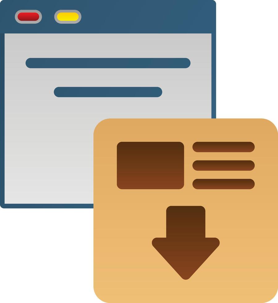 Landing Page Vector Icon Design
