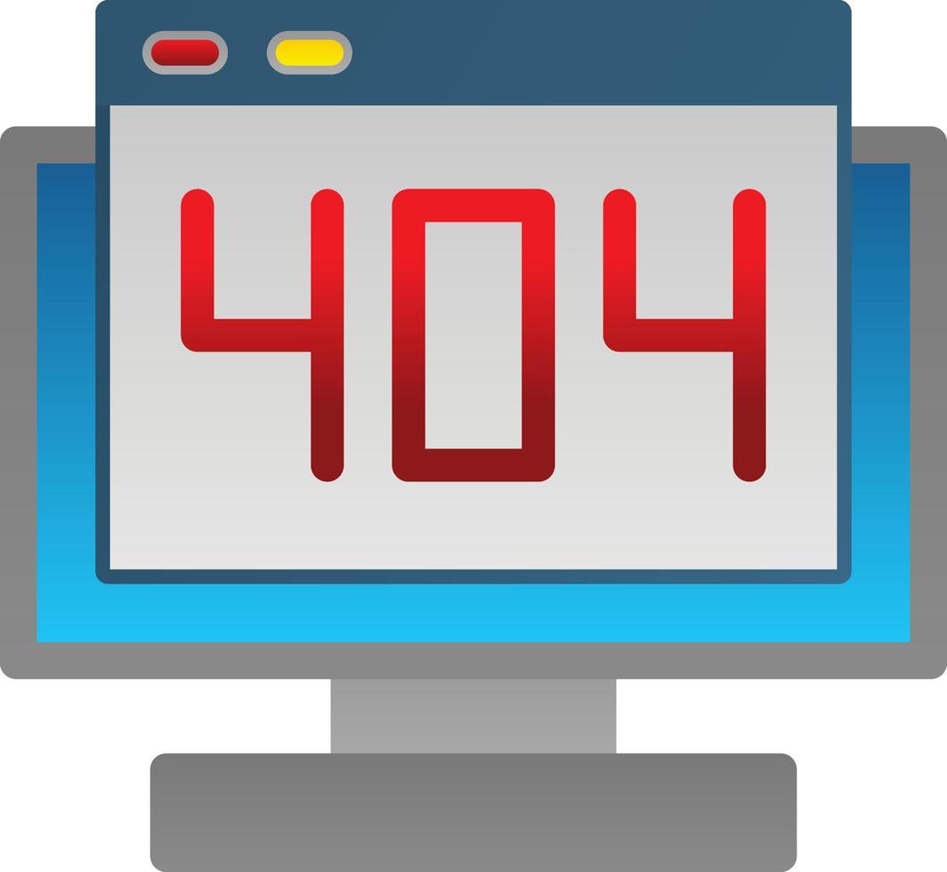 404 Error Vector Icon Design