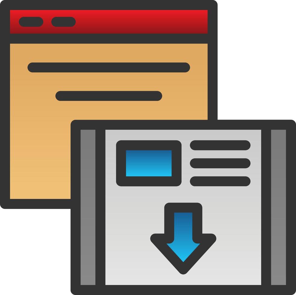 Landing Page Vector Icon Design