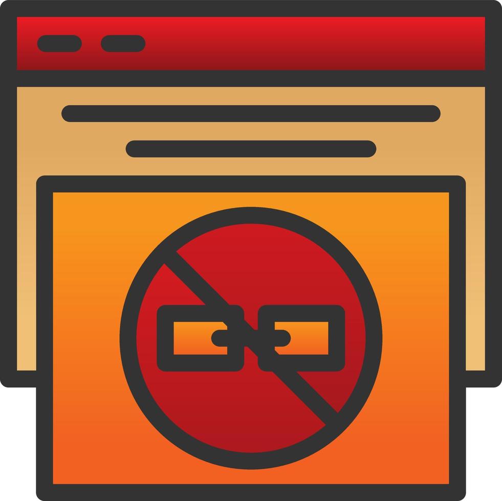 No Follow Vector Icon Design