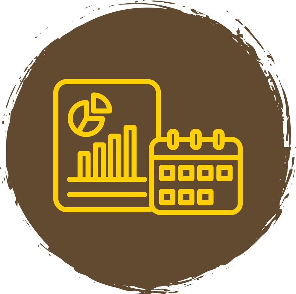 Yearly Report Vector Icon Design