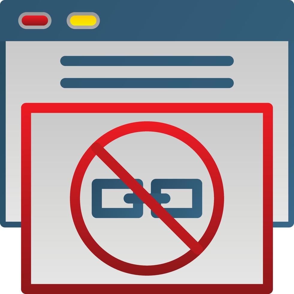No Follow Vector Icon Design