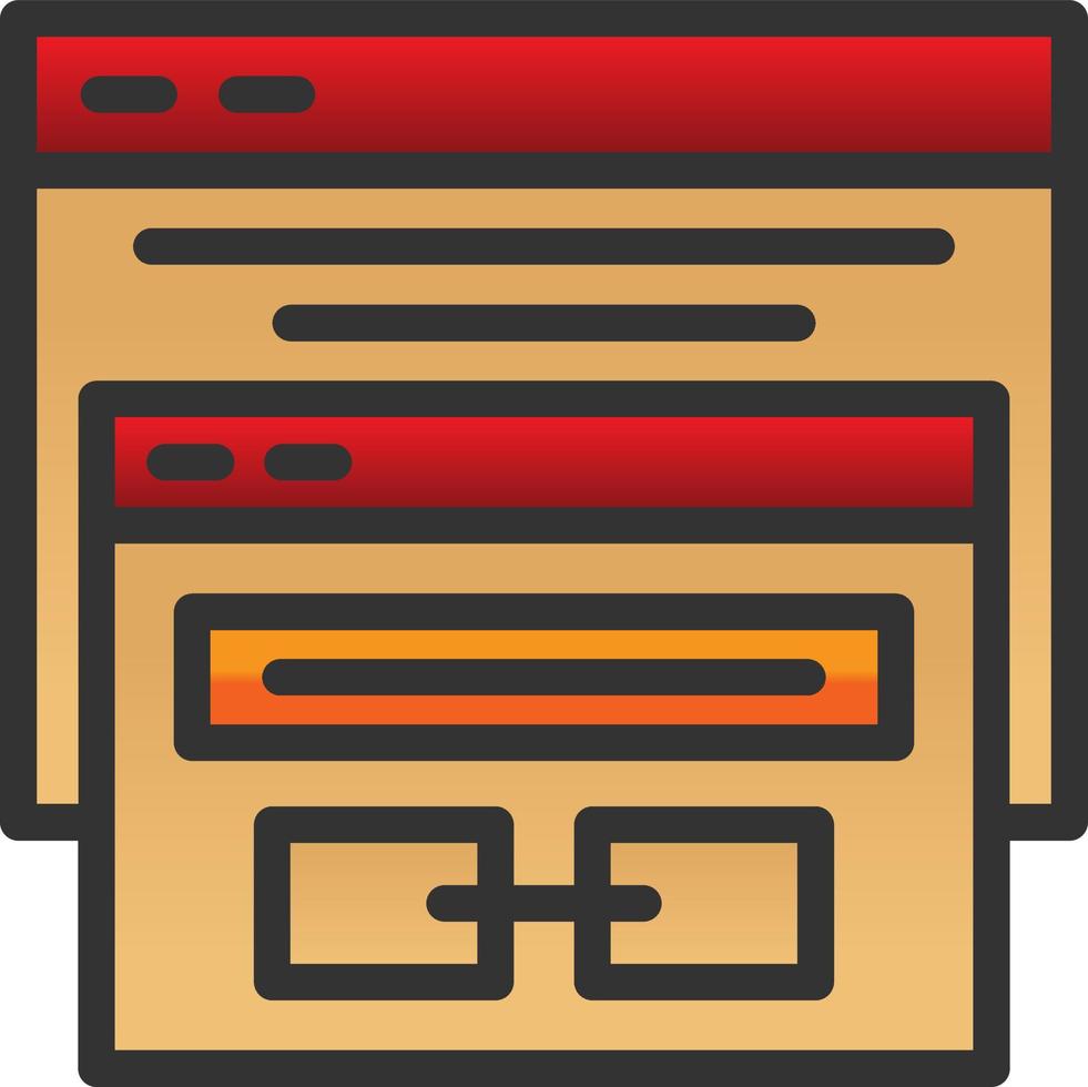 Backlink Vector Icon Design