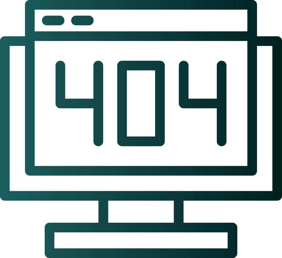 404 Error Vector Icon Design