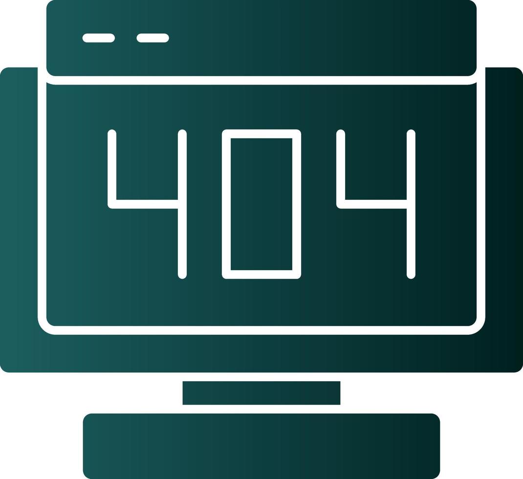 404 Error Vector Icon Design