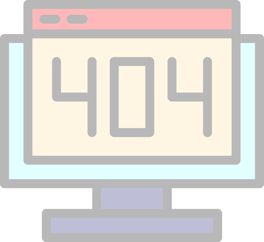 404 Error Vector Icon Design