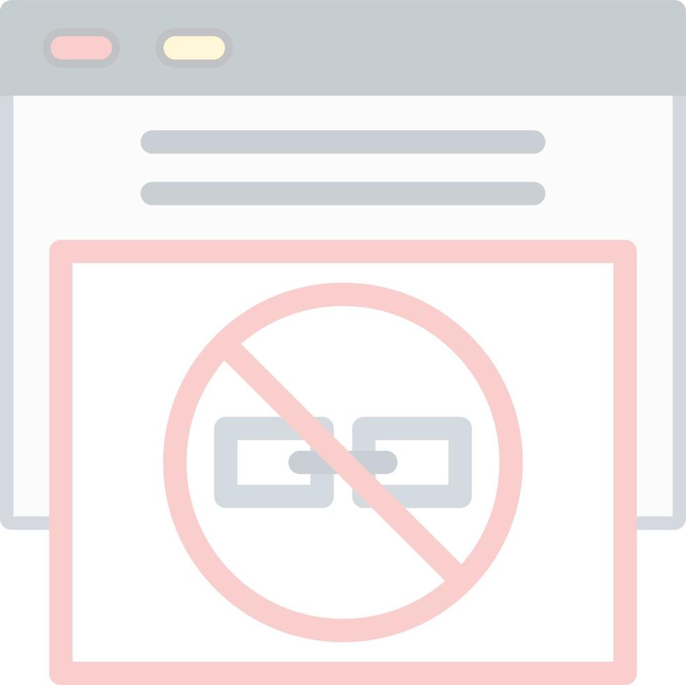 No Follow Vector Icon Design