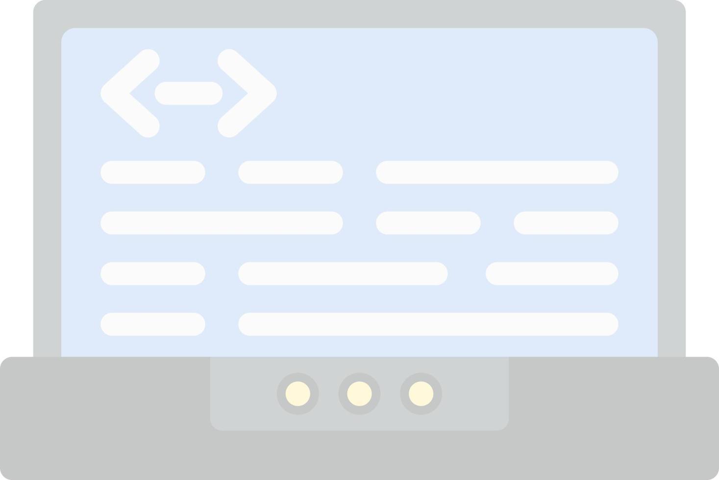 Header Code Vector Icon Design