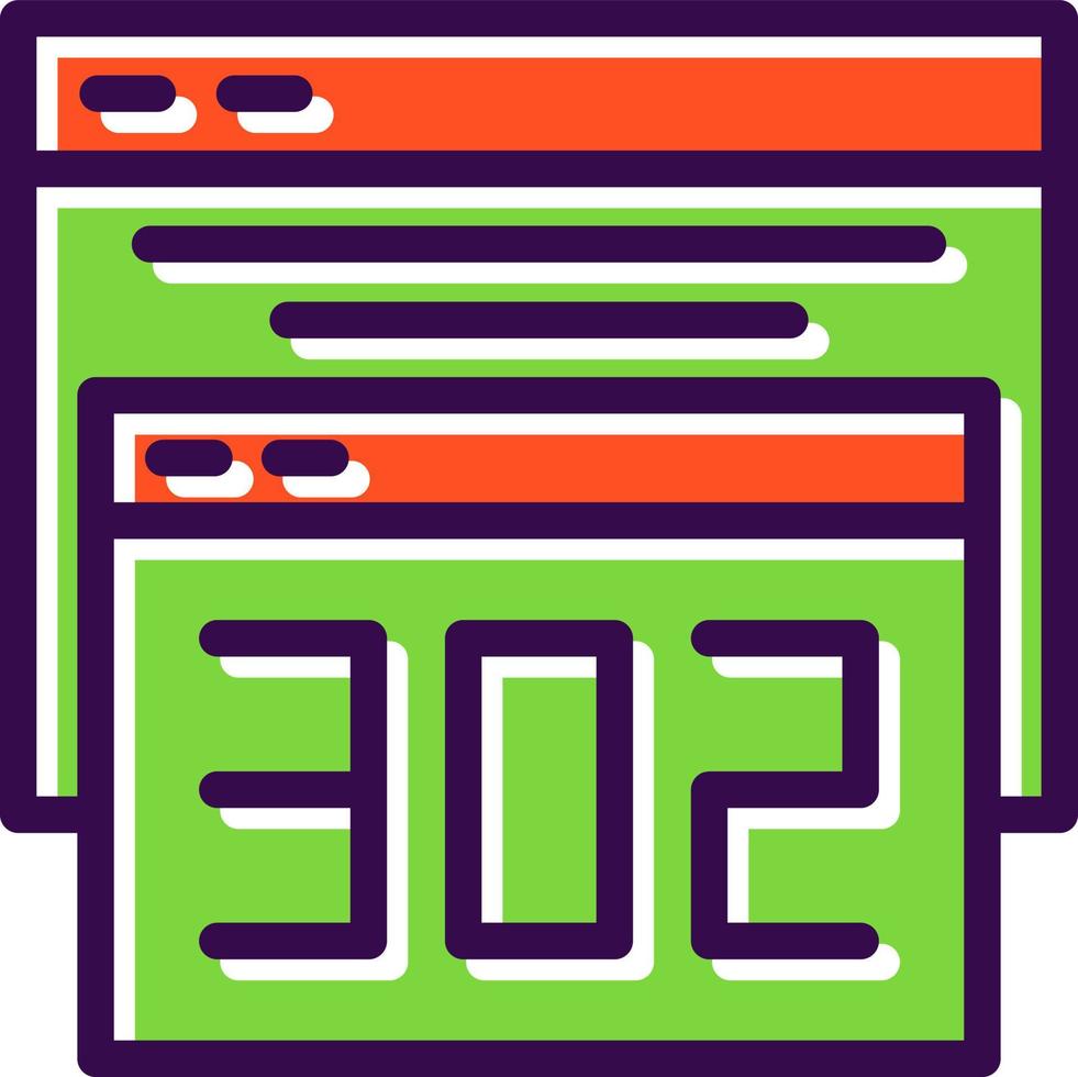 302 Redirect Vector Icon Design