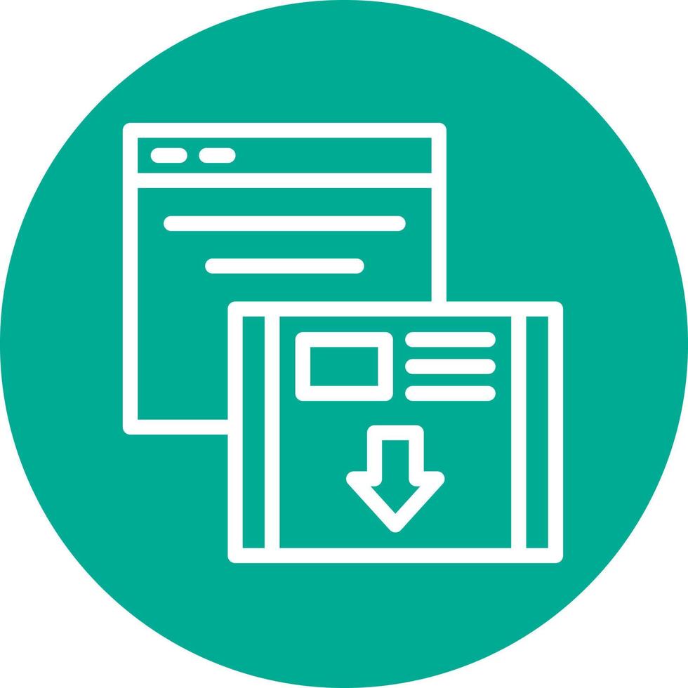 Landing Page Vector Icon Design