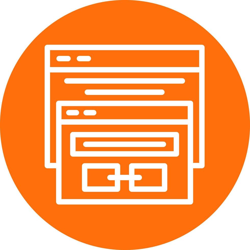 Backlink Vector Icon Design