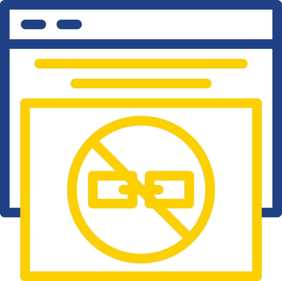 No Follow Vector Icon Design