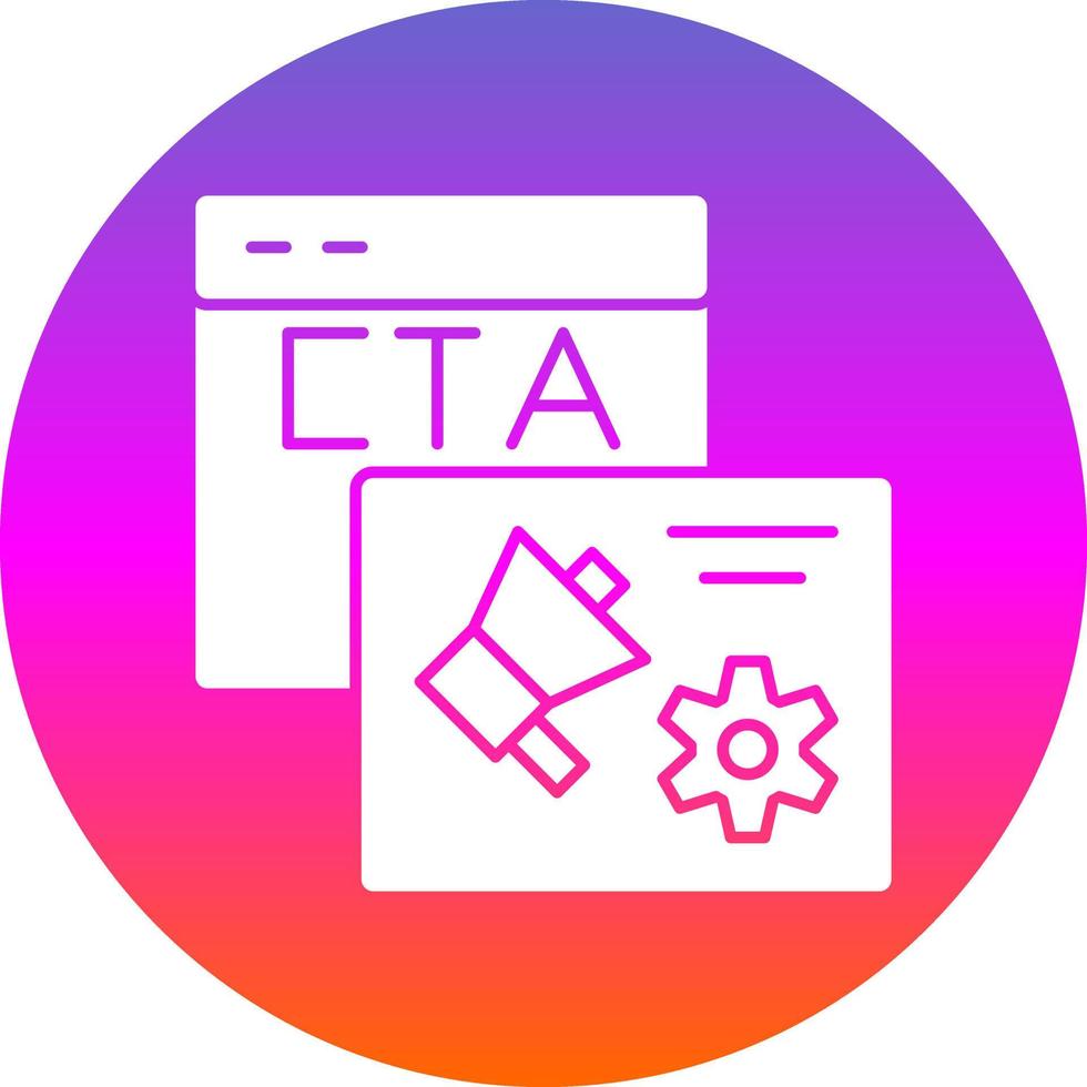 diseño de icono de vector de cta