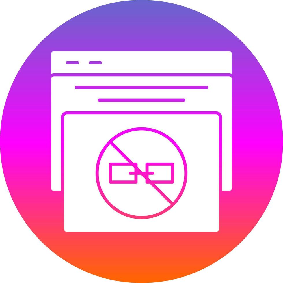 No Follow Vector Icon Design