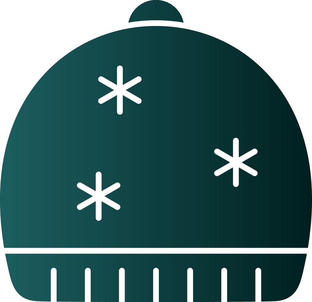 Winter Cap Vector Icon Design