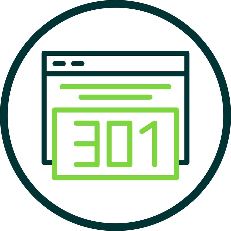 301 Redirect Vector Icon Design