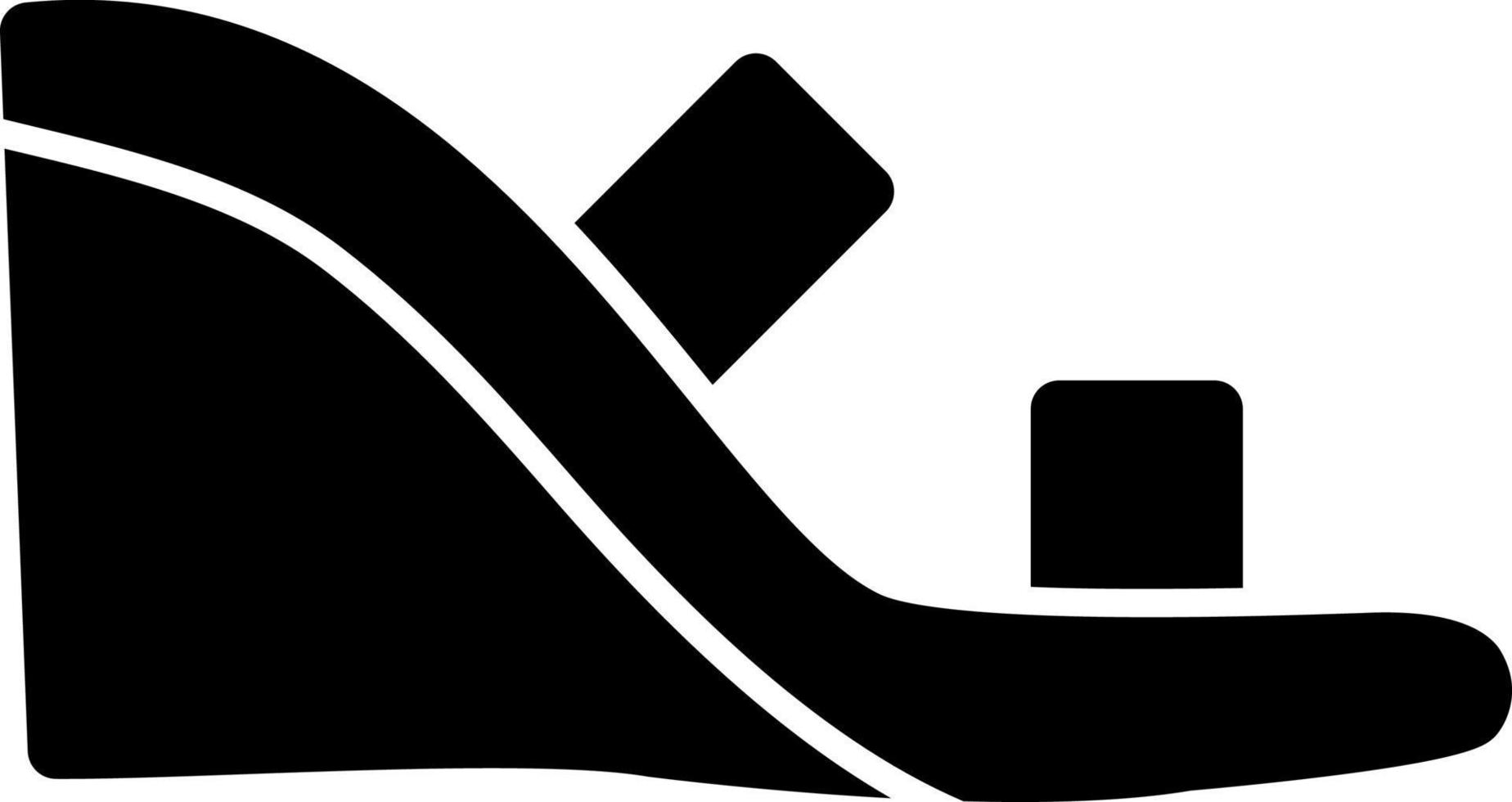 Wedge Heel Vector Icon Design