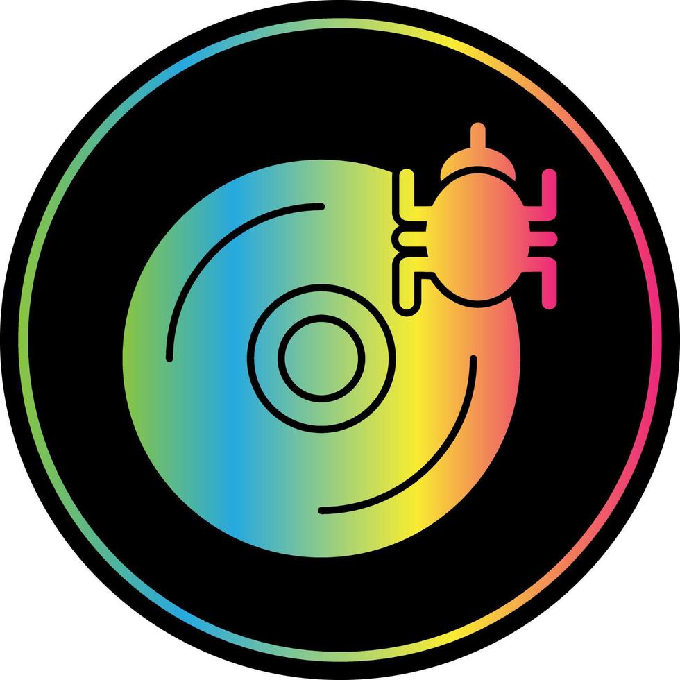 CD Virus Vector Icon Design