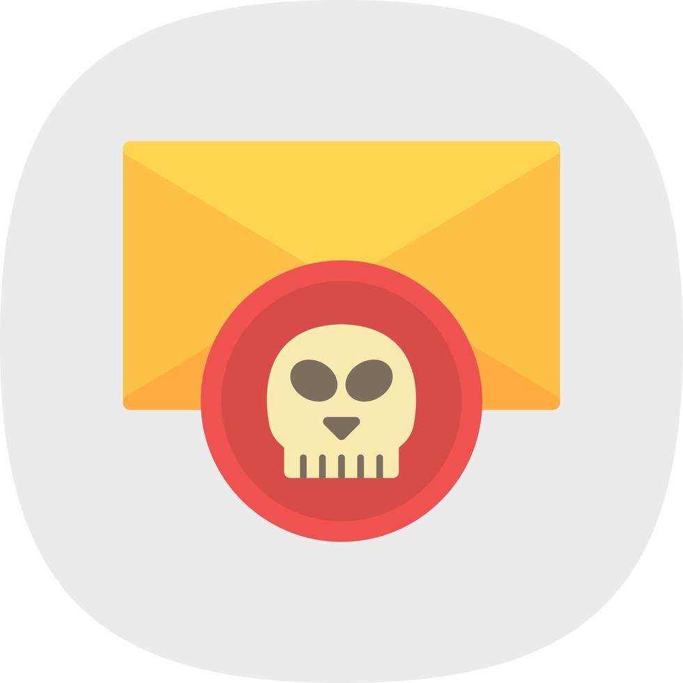 Email Hacked Vector Icon Design