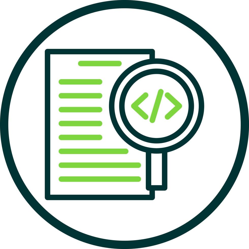 Code Review Vector Icon Design