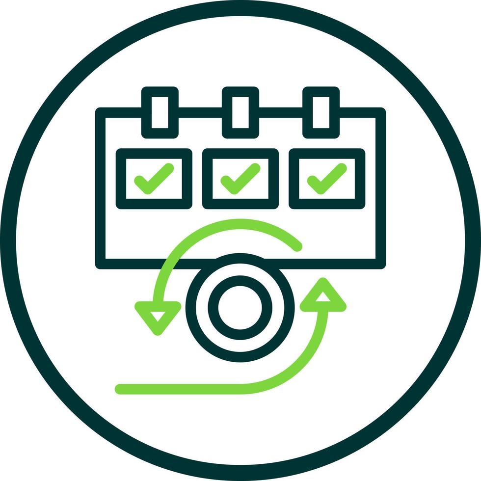 Daily Scrum Vector Icon Design