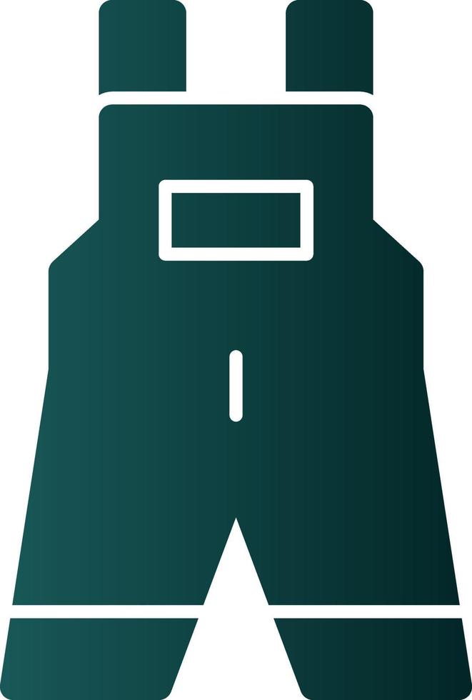 Overall Clothes Vector Icon Design