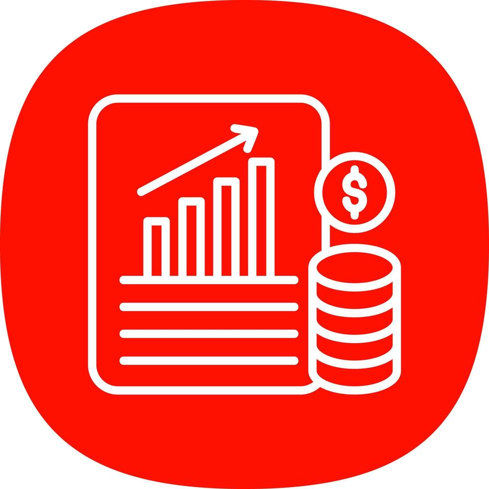 Financial Database Vector Icon Design
