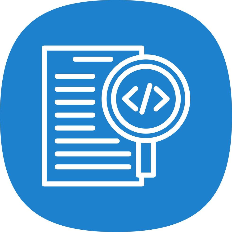 Code Review Vector Icon Design