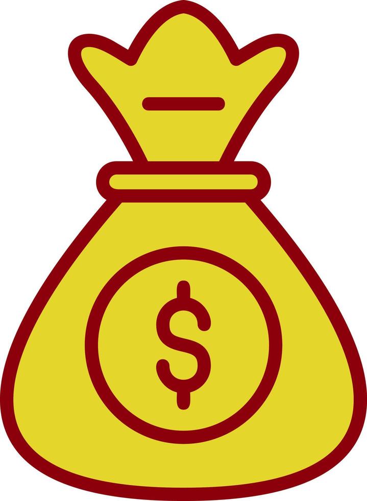Money Bag Vector Icon Design