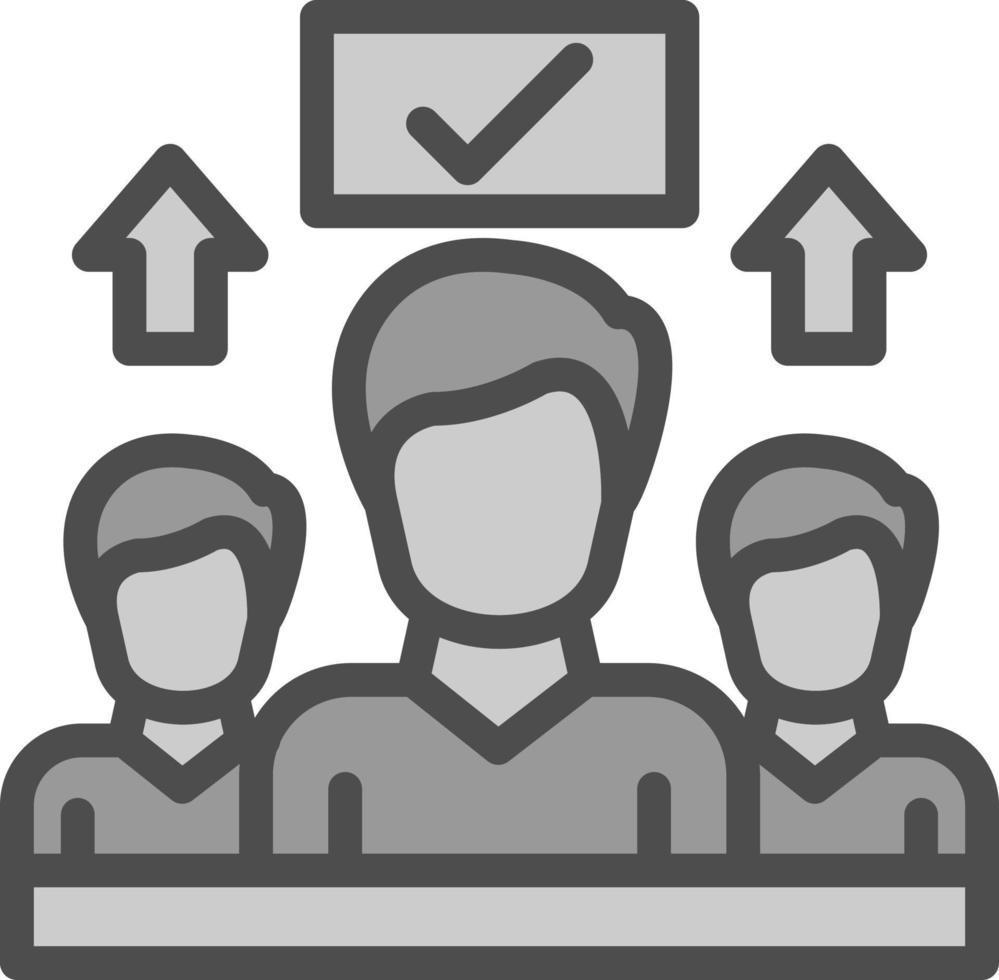 Motivated Team Vector Icon Design