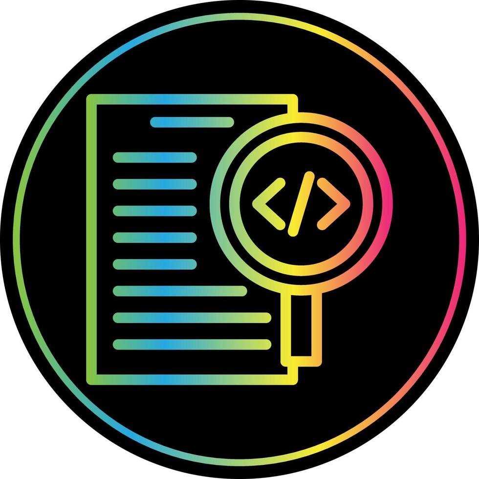 Code Review Vector Icon Design