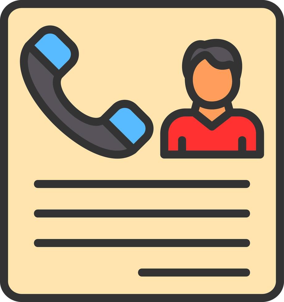 Contacting Candidates Vector Icon Design