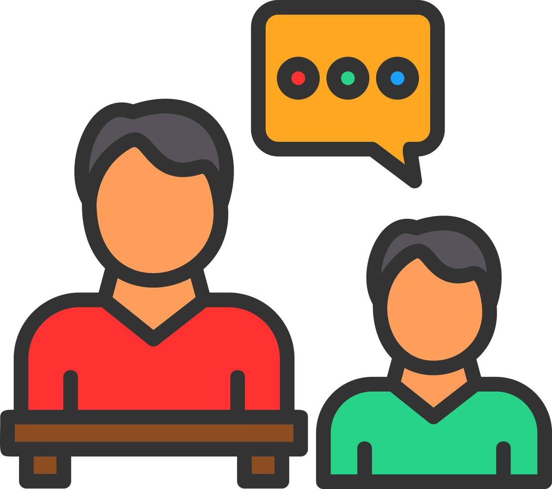 Interview Vector Icon Design