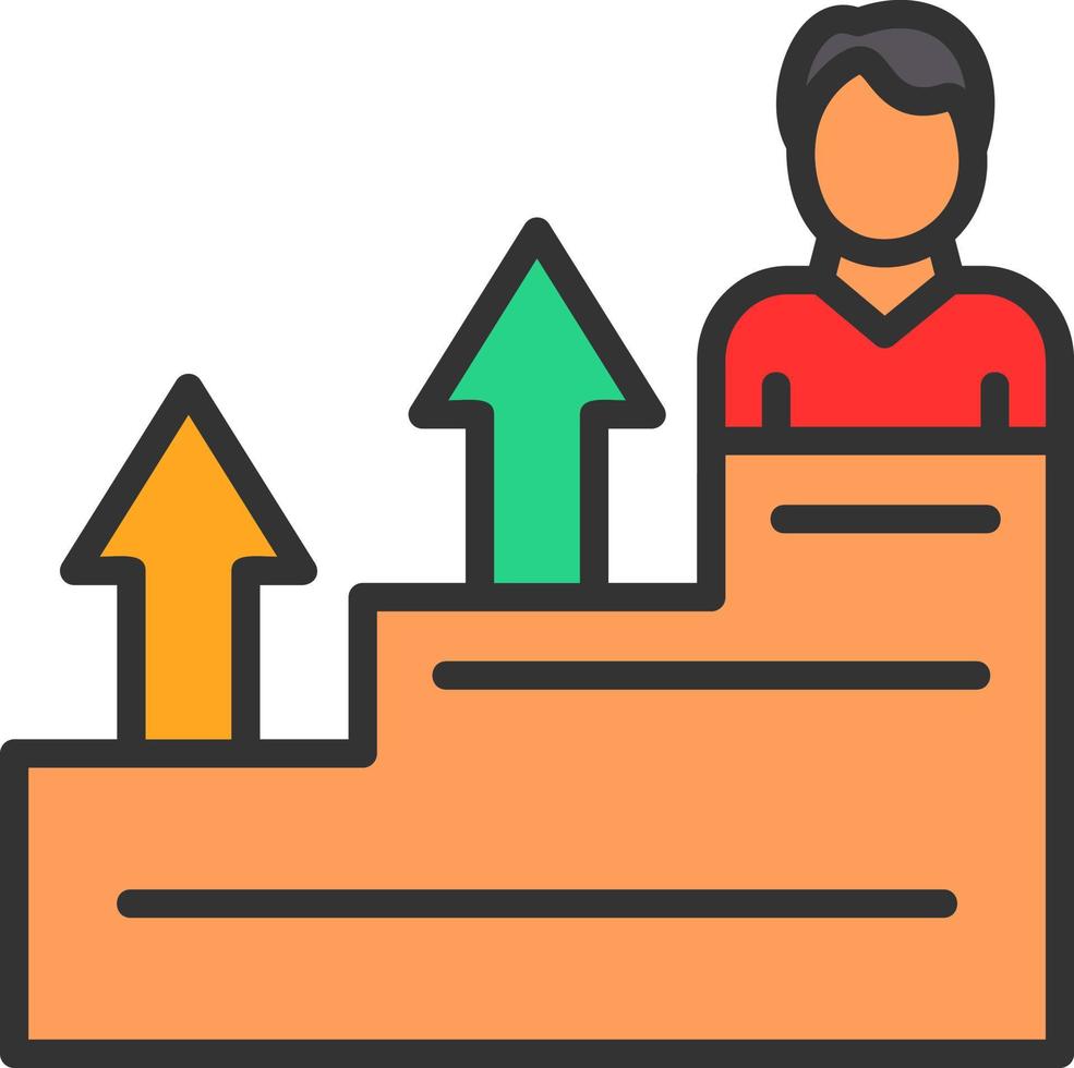 Career Growth Vector Icon Design