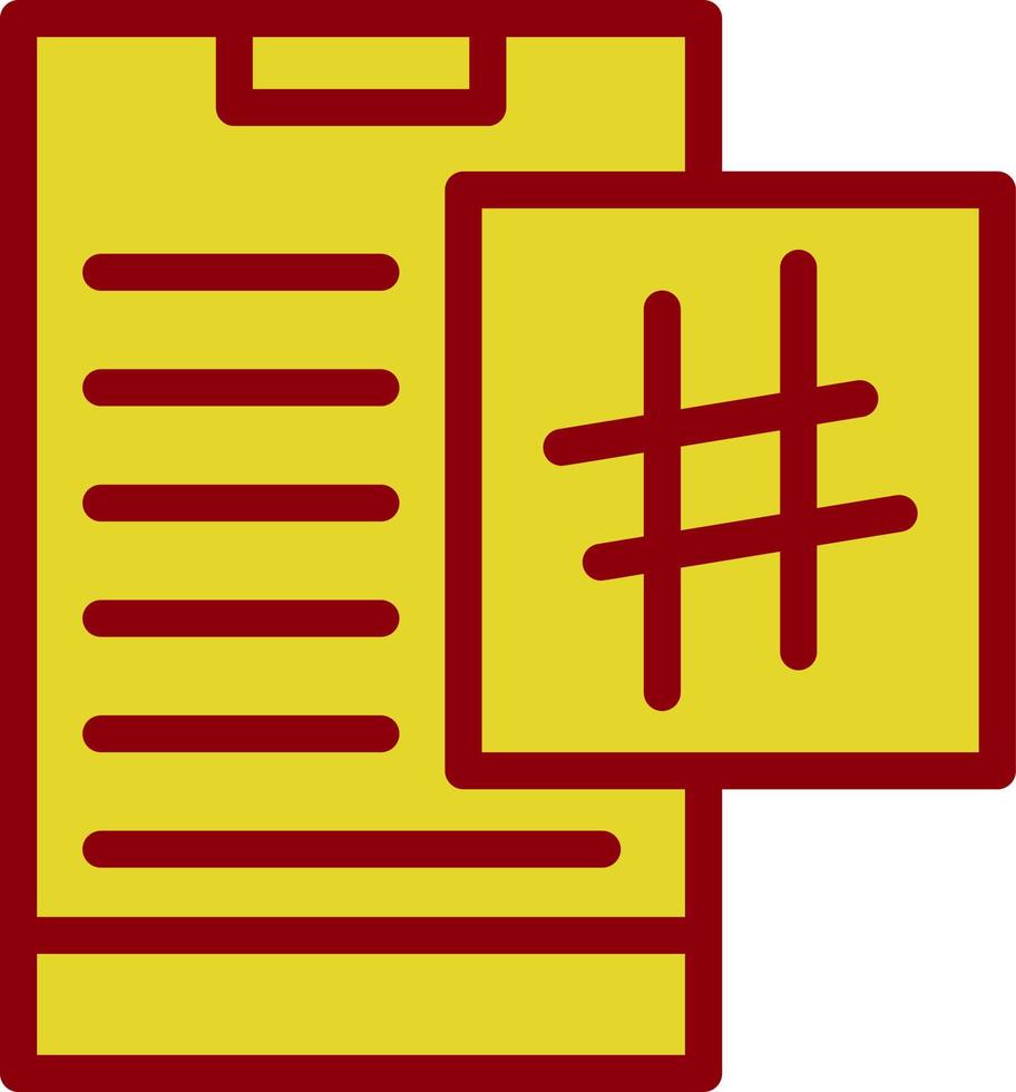 Hashtag Vector Icon Design