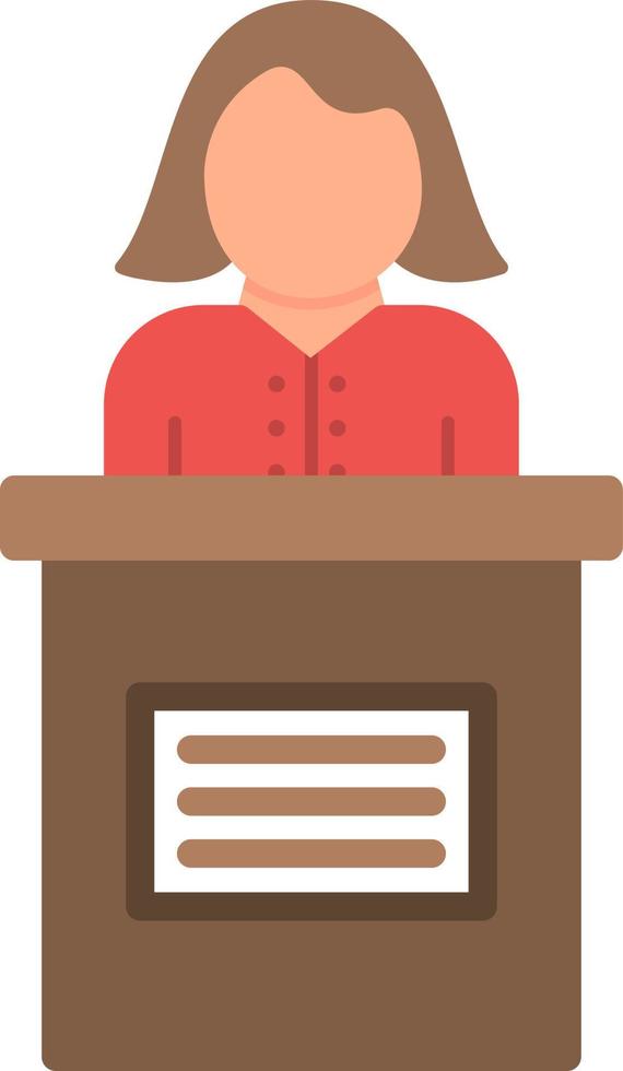 Candidate Female Vector Icon Design